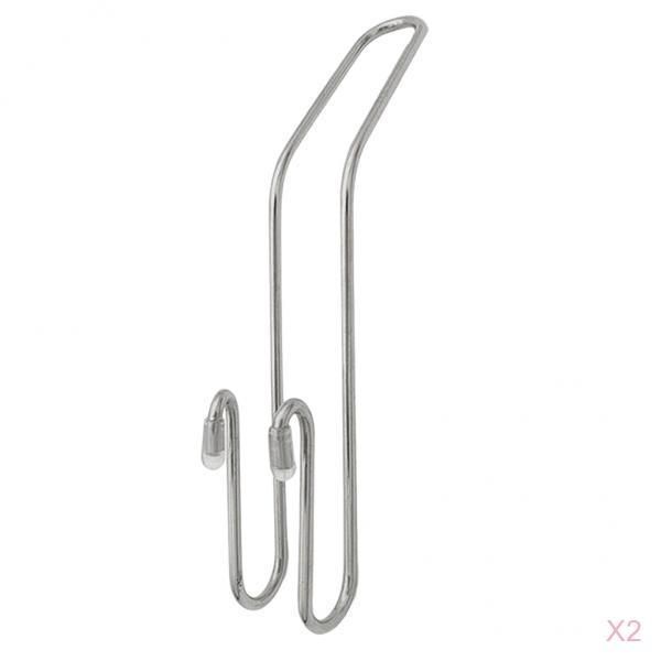 

2pcs metal car head rest metal hanger hooks storage grocery purse gym bags