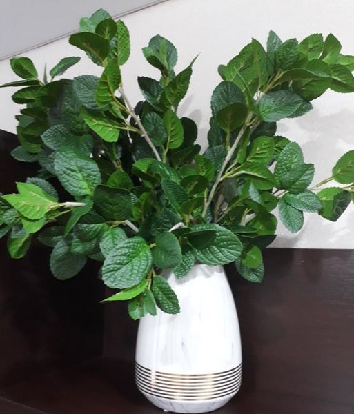 

HOT Поддельный Single Стебель Peppermint Leaf Bunch Simulation Mentha Листья Mint Зелень Декоративный иск