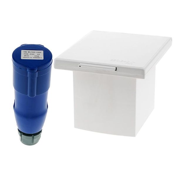 

rv camper 220v-240v 16a external flush hook up waterproof plug socket