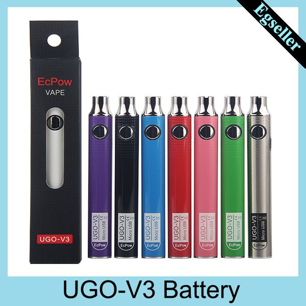 

Аутентичные UGO V3 батареи 650mAh 900mAh 510 Предварительный нагрев Thread Evod EGO Micro USB зарядное устройство Vape для густого масла Патрон против тина закона Spinner