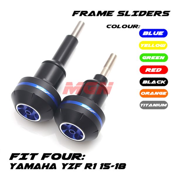 

мотоцикл с чпу краш pad slider рамки защиты guard для yzf1000 yzf 1000 r1 yzf1000r1 yzfr1 yzfr1 2015-2018 2016 2017