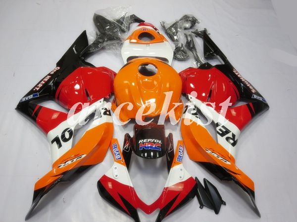 

новый abs инъекция мотоцикл полный обтекатели комплекты, пригодный для honda cbr600rr f5 09 10 11 12 2009 2010 2011 2012 кузовостроение набо