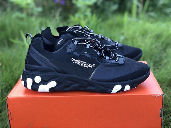 

2018 Новый релиз Undercover X React Element 87 Черный Белый AQ1090-100, AQ1090-001 Мужчины Женщины Кроссовки Аутентичные кроссовки с коробкой