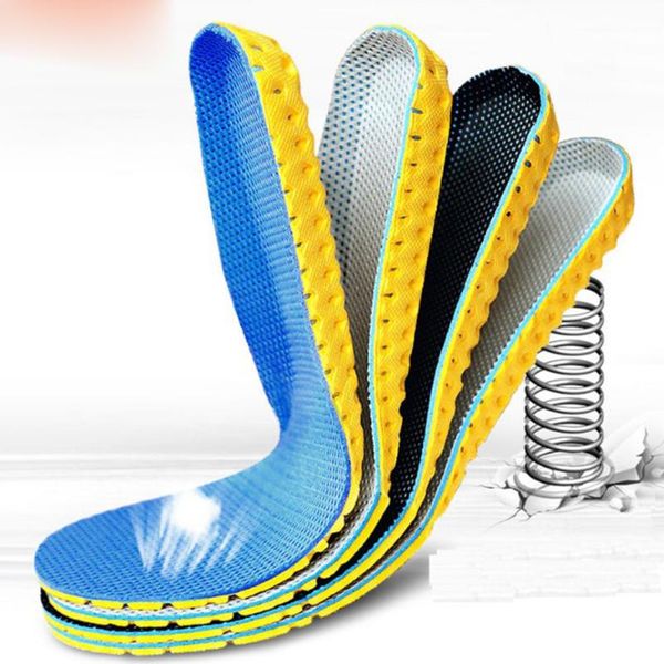 

1 pair shoes insoles sport arch support insert women men soft breathable comfortable soles pad, Black
