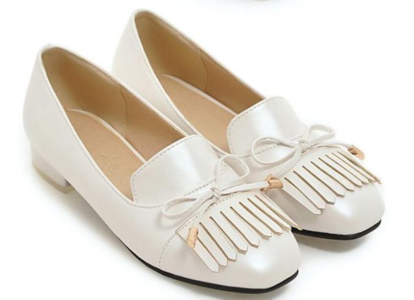 

women's shoes in spring and autumn low heel square head @75, Black