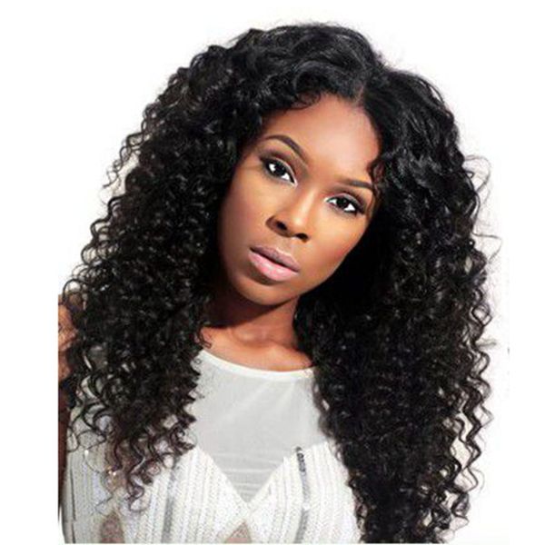 

парики человеческих волос фронта шнурка парики человеческих волос глубокой волны перуанские полные парики шнурка естественный цвет девственн, Black;brown