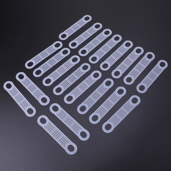 

20pcs large silicone clothes hanger non slip shoulder strap grip strip pad 72xf