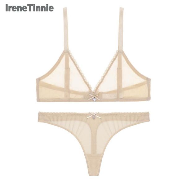 

irene tinnie lingerie bra set women underwear push up bra mesh erotic lingerie ultra-thin vintage lace set, Red;black