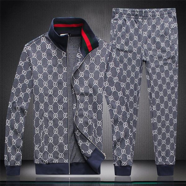 

summer mens sets t shirts+pants two pieces sets casual tracksuit new male casual tshirt gyms fitness trousers for men, Gray