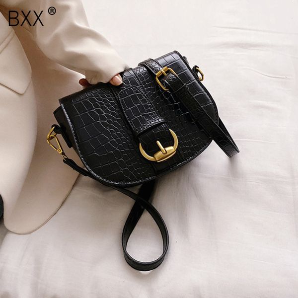 

bxx] crocodile pattern pu leather crossbody bags for women 2020 spring new shoulder messenger bag lady small handbags hk338
