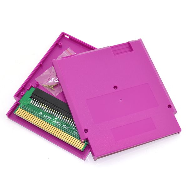 

10pcs a lot for fc 60 pin to for nes 72 pin adapter converter with cartridge shell case and screw for nes