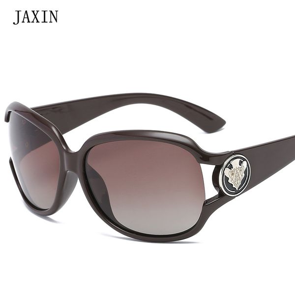 

jaxin 2019new fashion polarized sunglasses women trend wild sun glasses ms brand design atmosphere classic goggles uv400 okulary, White;black