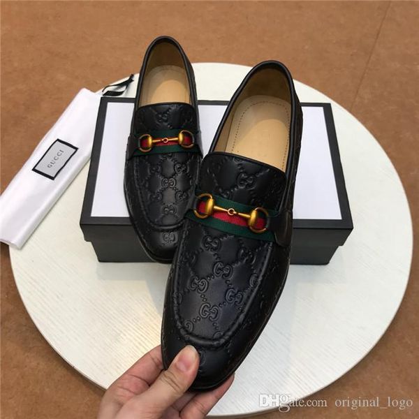 

8 louis vuitton gucci luxury men women casual genuine leather sports trainer sneaker shoes with box 19, Black