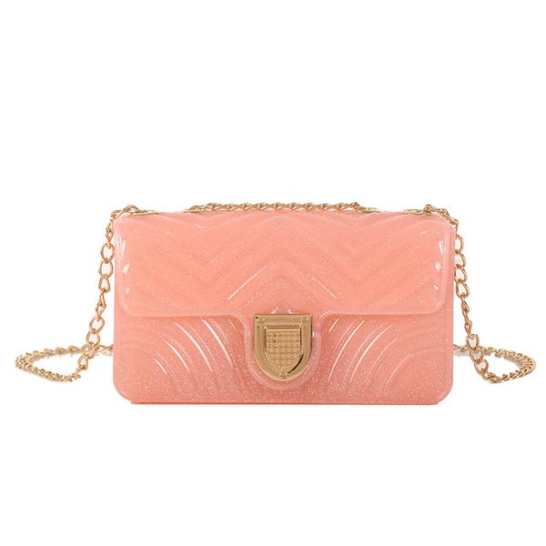

transparent summer crossbody bag 2019 new women's shoulder bag fashion korean chains lady jelly handbag pvc female messenger