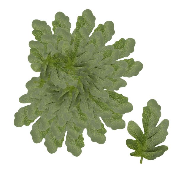 

50 pieces artificial leaves silk watermelon leaves diy making craft green