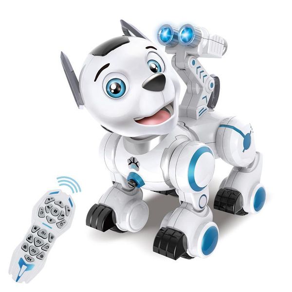 

remote control robot dog rc interactive intelligent walking dancing robot puppy toys electronic pet with light & sound for kids y200317