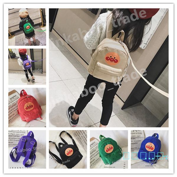 

baby kids canvas backpacks fashion print children's shoulder school bags handbag kindergarden boys girls anti-lost rucksack book pack l