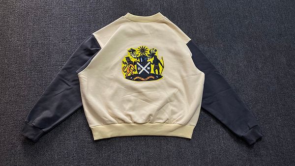 

logan west jesus is king jamaica foam jesus printed stitching sweater, Red