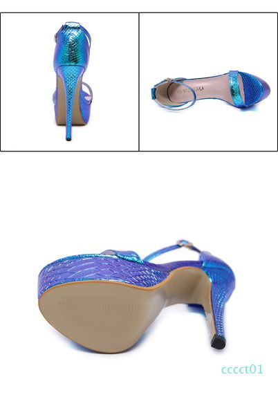 

cinderalla prom gown dress shoes 15cm ultra high heels pink blue women designer shoes size 35 to 40, Black