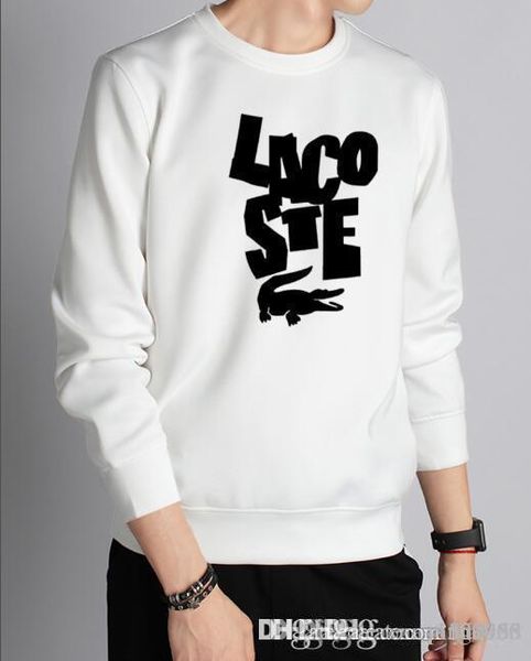 

men's spring and autumn new long-sleeved t shirts early autumn leisure jacket round collar cover head sweater men's wear, Black