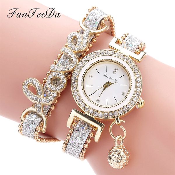 

brand ladies bracelet watches ladies love leather strap water diamond british watch fashion luxury quartz watches y30, Slivery;brown