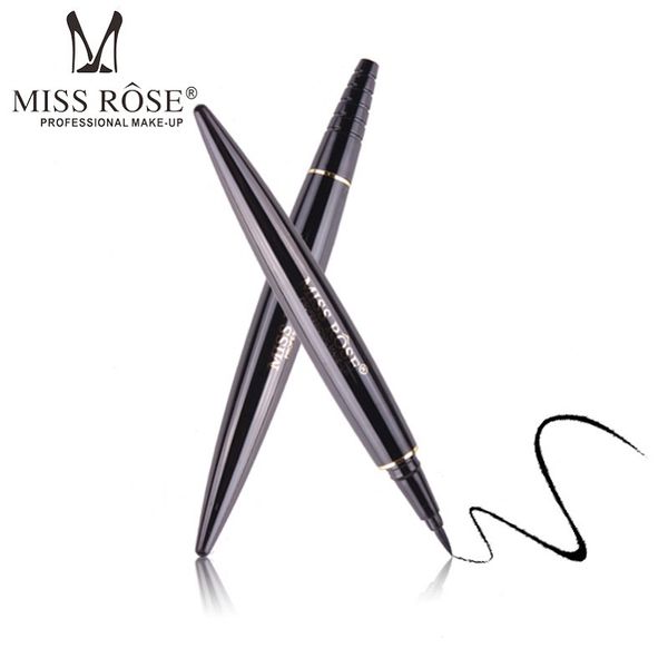

in stockwholesale miss rose black liquid eyeliner pencil makeup waterproof long-lasting anti-blooming accurate draw eye liner pen makeup