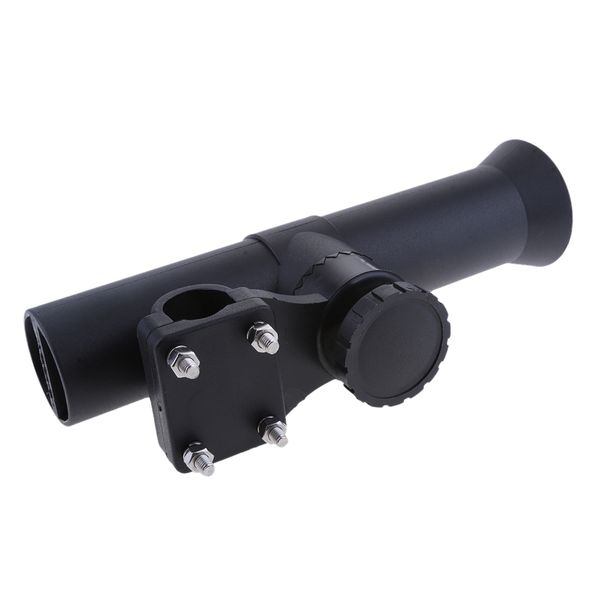 

black fishing rod holder 45mm inner diameter for boat kayak 1 inch rail mount