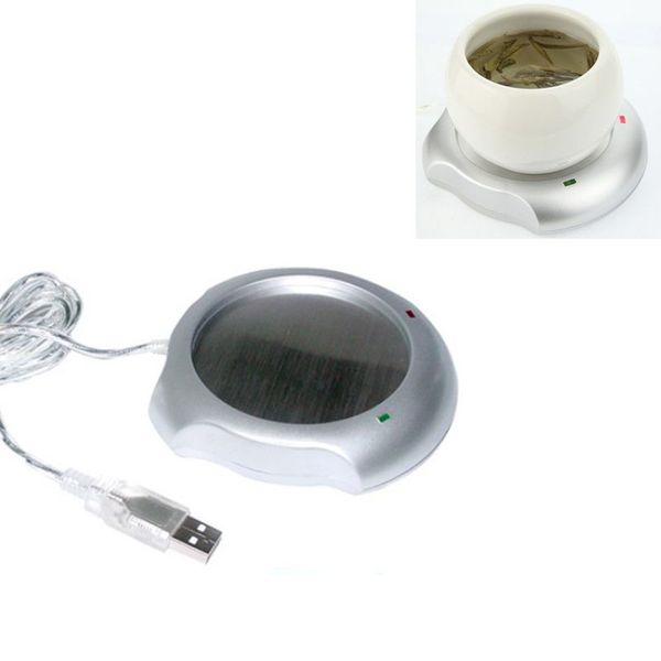 

office house use usb powered coffee milk cup mug warmer heater pad #30