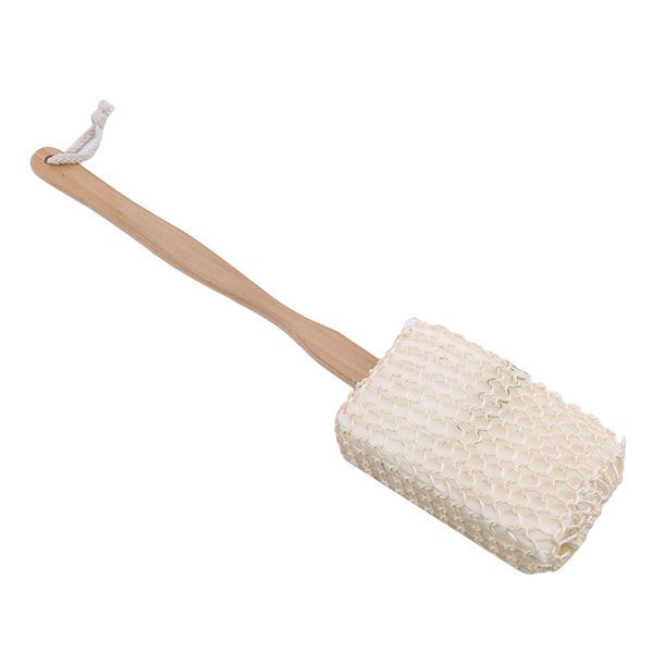 

bathing body brush natural long handled exfoliating bath brushes scrubber sponge for bathroom shower bathing body soft brush