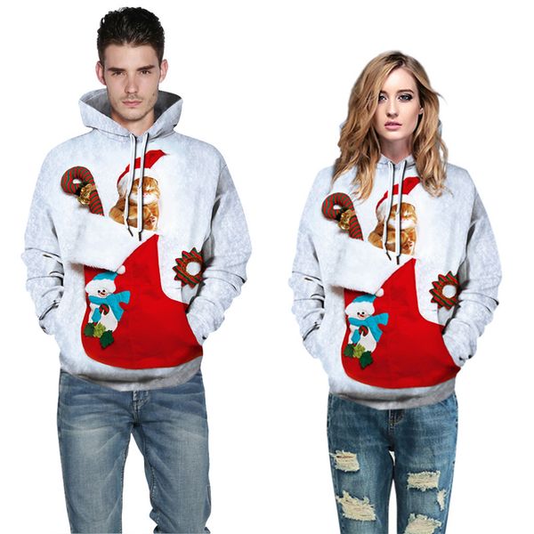 

women me mens hoodies christmas fun ugly 3d print long sleeve hoodie coat sport casual jacket mens hoodies sweatshirt men 2019, Black