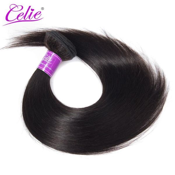 Celie Hair Raw Hair Weave Bundles Natural Black Color Human Weave