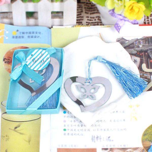 

100pieces/lot bookmark heart butterfly bookmark wedding small gifts for guests