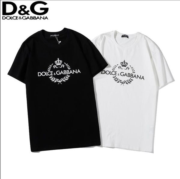 

2020 men's designers shirt summer women's men's men's short sleeve shirt brand clothing letter print round neck-05, White
