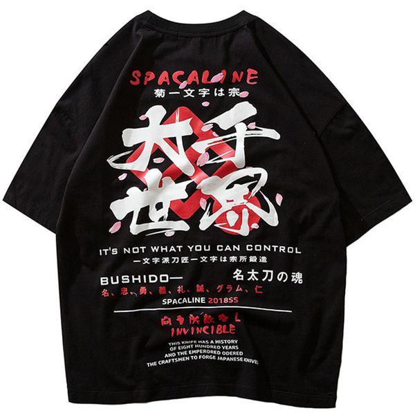 

januarysnow japanese harajuku t shirt streetwear men hip hop t-shirt japan style summer 2019 tshirt tokyo letters short sleeve cotton, White;black