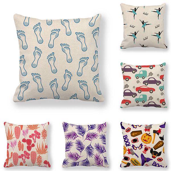 

45cm*45cm cushion cover striped flowers linen/cotton cover cushion sofa and home decorative pillow