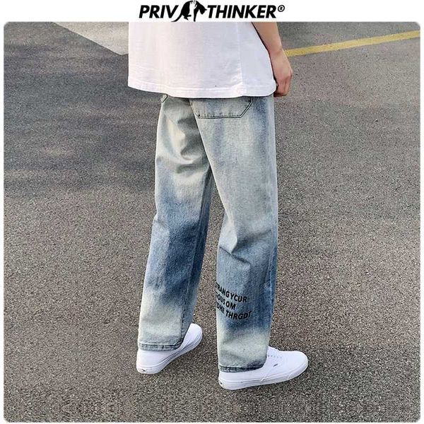 

твердые старинные прямые мужские джинсы 2020 весна градиент джинсы брюки человек повседневная джинсовая шаровары днища одежда, Blue