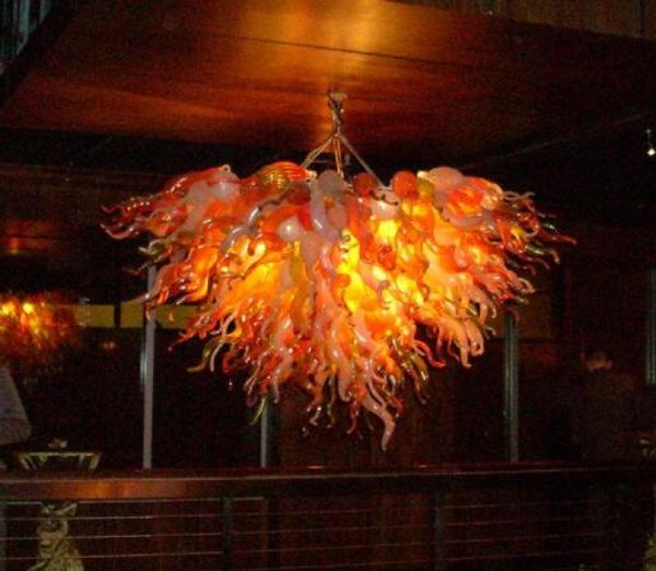 

foyer villa decoration handmade blown murano glass chandelier chihuly style led light source modern art decor home designed chandelier