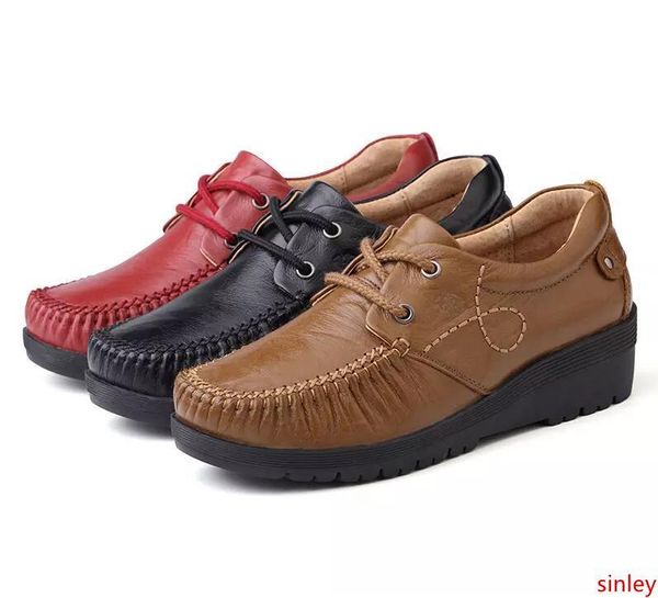 

designer women casual shoes brown black red leather flats womens fashion trainers sports sneakers size 35-40 04