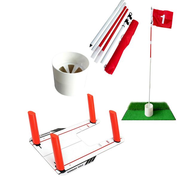 

golf putting swing training mirror trainer putt 1st pin flag pole