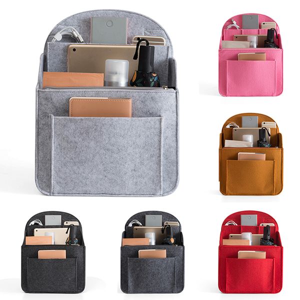 

makeup bag insert travel organizer felt bag insert cosmetic with multi-pockets makeup case handbag inserts cosmetic cases