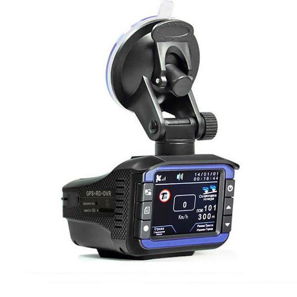 

2020 anti car dvr 3-in-1 russian voice for russia gps radar camera dash cam video recorder vehicle safe