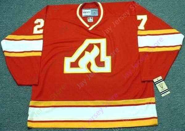 

Custom ERIC VAIL Atlanta Flames 1977 CCM Vintage Throwback Away Hockey Jersey