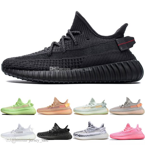 

with box kanye west clay v2 static reflective gid glow in the dark mens running shoes hyperspace true form women men sport designer sneakers