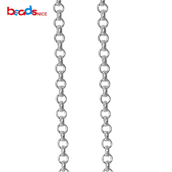

beadsnice 925 sterling silver hollow rolo chain bulk chain make sweet necklace for her id36388