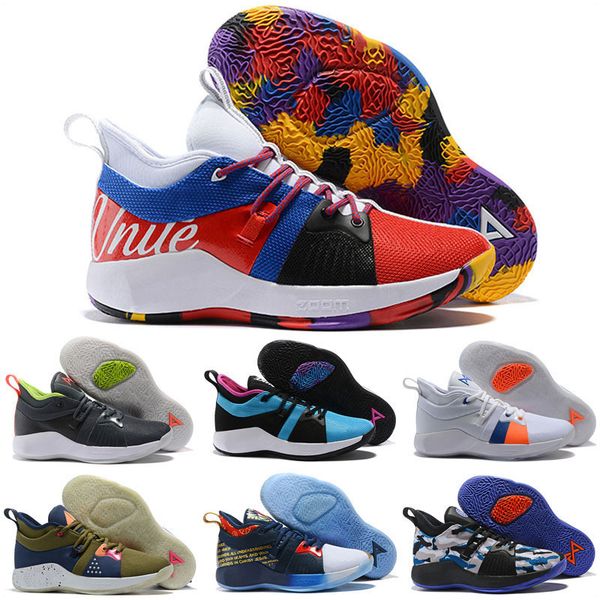 

2019 new pg 2 playstation shoes store paul george kids basketball shoes, Black