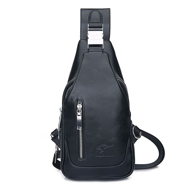 

waist bags breast package men's bag usb male motion men xie kua bao leisure gun bei