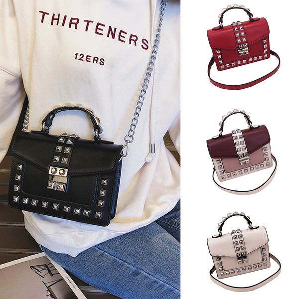 

luxury handbags women bags designer chain bag wild messenger bag new fashion one-shoulder small square ladies bag#15