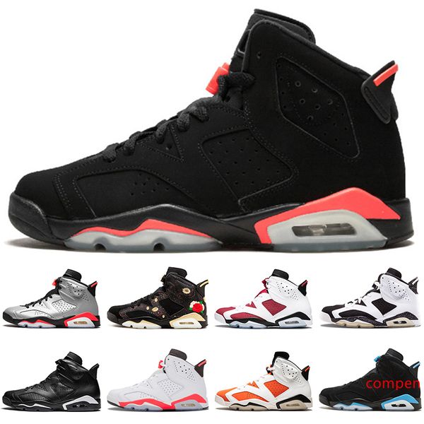 

new 3m reflective 6 6s men basketball shoes black white infrared cat carmine tinker unc cny oreo designer sports sneakers mens trainers