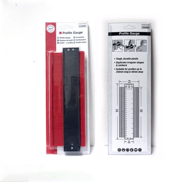 

10-дюймового многоцелевого деревообрабатывающего инструмент нерегулярных контура манометров дуги масштаб контур датчик тип профили имитации