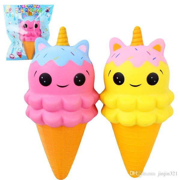 

new 20cm jumbo ice cream squishy toys pu simulation food model slowly rising decompression squishies toy kids squeezing toys